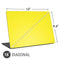 Yellow Solid Universal Laptop 16in (13 x 9.4in) Skin